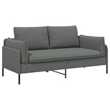 2-Seater Sofa Dark Grey 188 x 81 x 89 cm Fabric