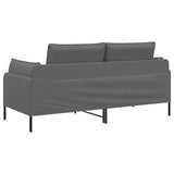 2-Seater Sofa Dark Grey 188 x 81 x 89 cm Fabric