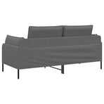 2-Seater Sofa Dark Grey 188 x 81 x 89 cm Fabric