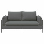 2-Seater Sofa Dark Grey 188 x 81 x 89 cm Fabric