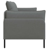 2-Seater Sofa Dark Grey 188 x 81 x 89 cm Fabric