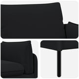 2-Seater Sofa 2-Seater Black 188 x 81 x 89 cm Velvet