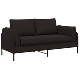 2-Seater Sofa 2-Seater Black 188 x 81 x 89 cm Velvet