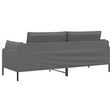 3-Seater Sofa Dark Grey 222 x 81 x 89 cm Fabric - Top-Down View