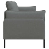 3-Seater Sofa Dark Grey 222 x 81 x 89 cm Fabric