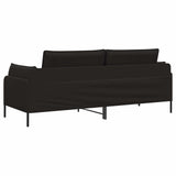 3-Seater Sofa Black 222 x 81 x 89 cm Velvet