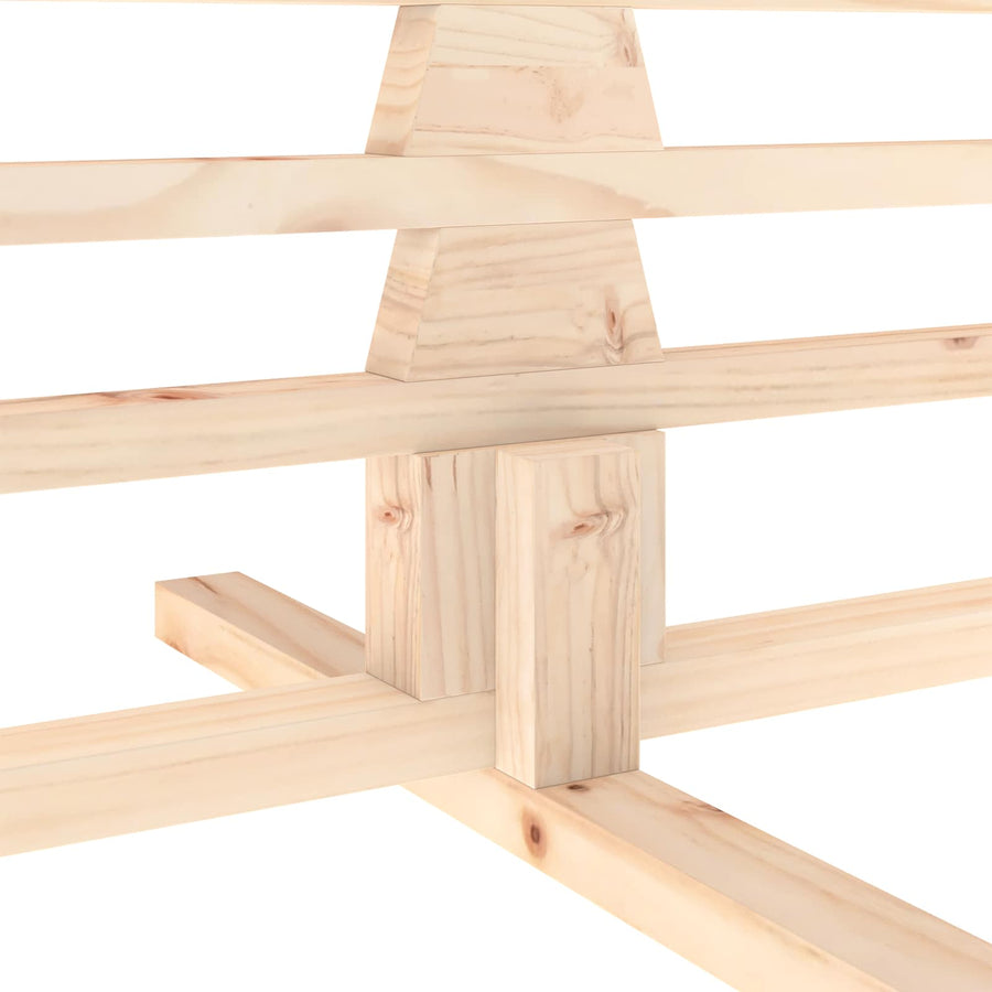Wooden Christmas Tree KOTKA 240 cm Solid Pine Wood Natural