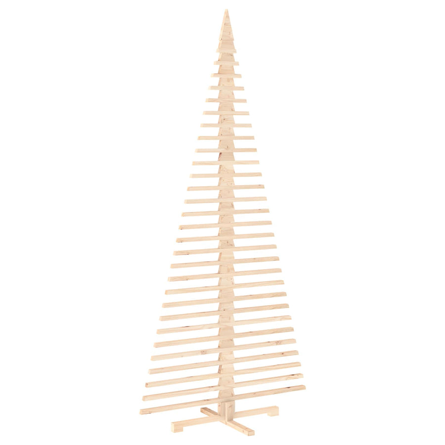 Wooden Christmas Tree KOTKA 240 cm Solid Pine Wood Natural