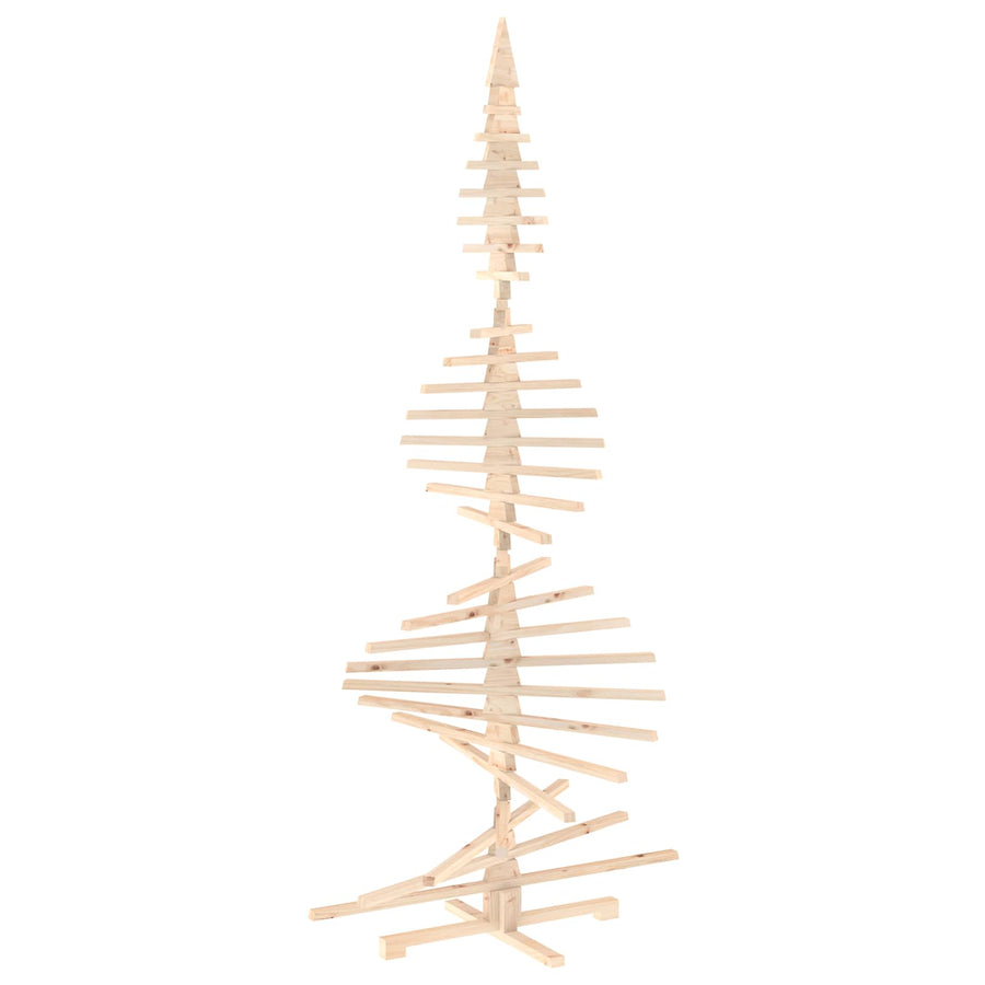 Wooden Christmas Tree KOTKA 240 cm Solid Pine Wood Natural