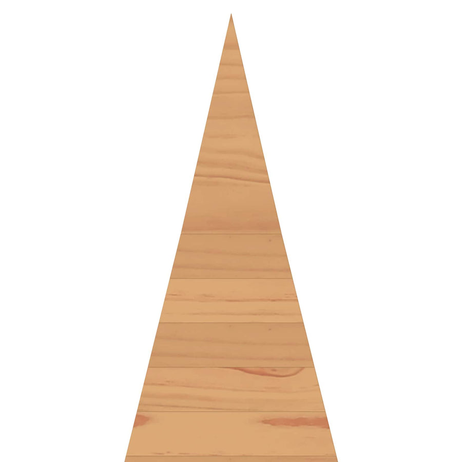 Wooden Christmas Tree KOTKA 240 cm Solid Pine Wood Brown Finish
