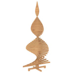 Wooden Christmas Tree KOTKA 240 cm Solid Pine Wood Brown Finish