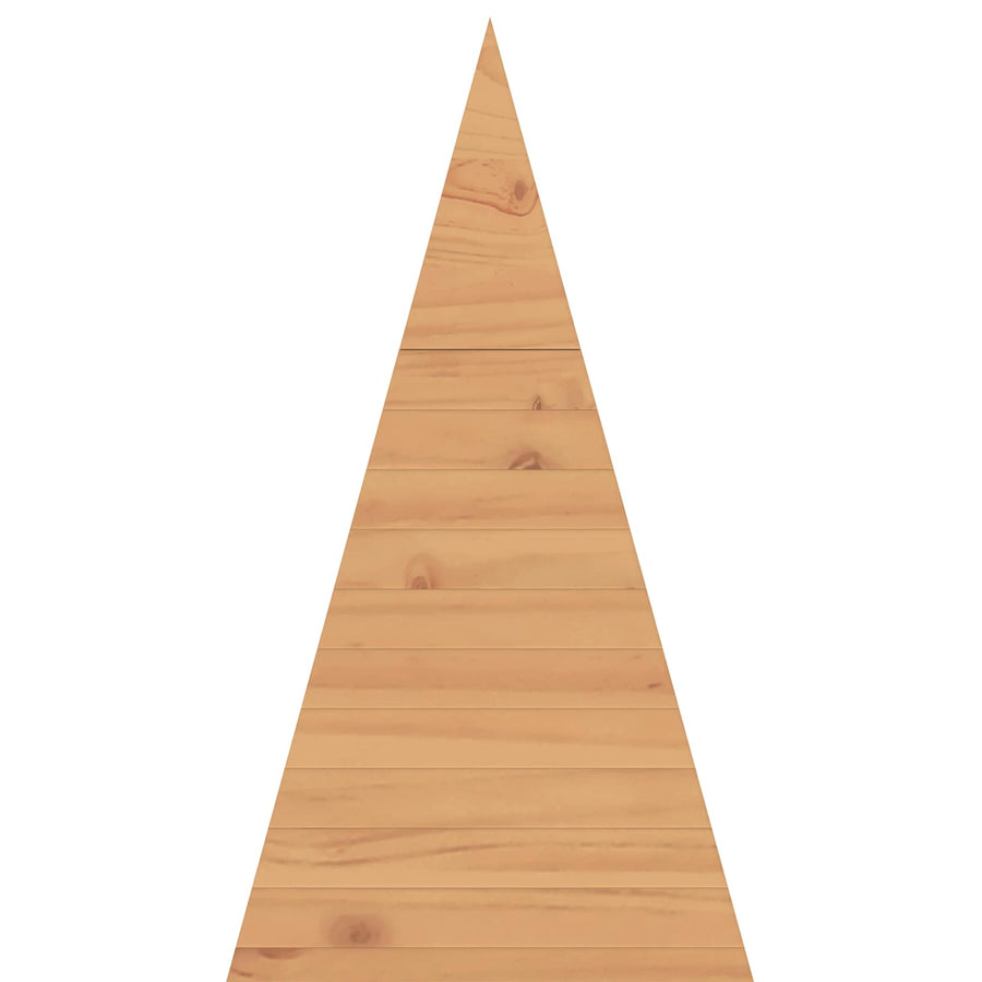 Wooden Christmas Tree KOTKA 150 cm Solid Pine Wood Brown Finish
