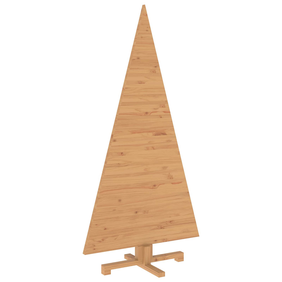 Wooden Christmas Tree KOTKA 150 cm Solid Pine Wood Brown Finish