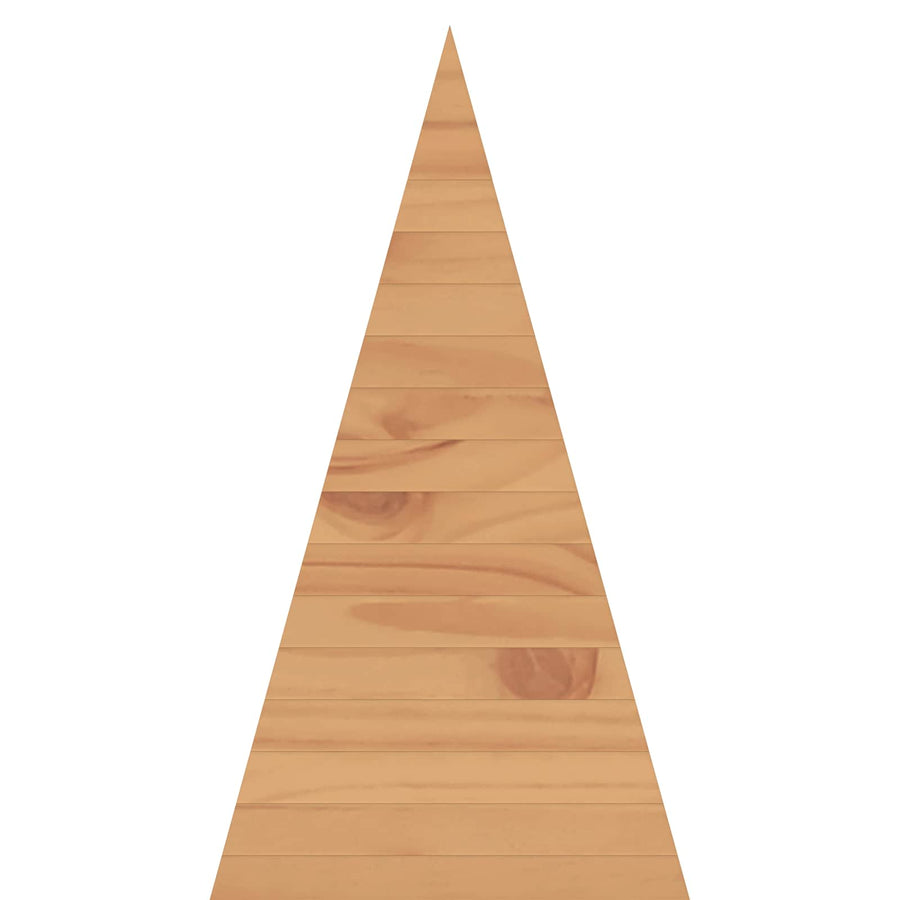 Wooden Christmas Tree KOTKA 180 cm Solid Pine Wood Brown Finish