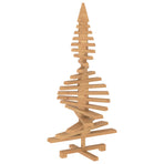 Wooden Christmas Tree KOTKA 120 cm Solid Pine Wood Brown Finish
