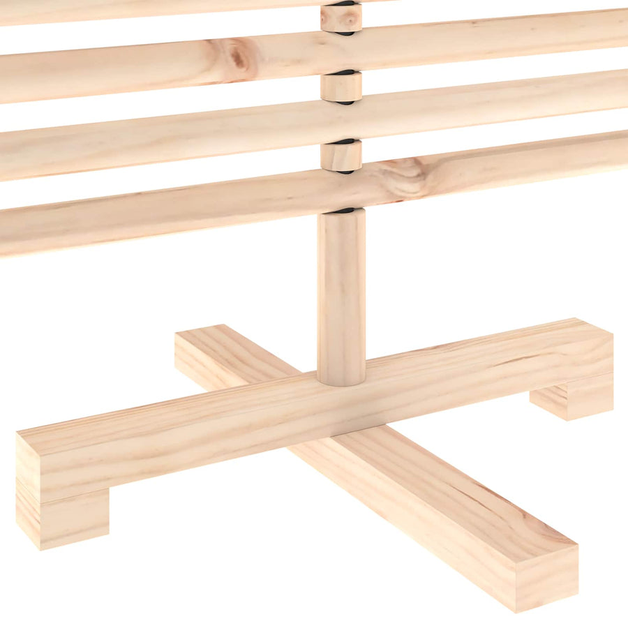 Wooden Christmas Tree KOTKA 120 cm Solid Pine Wood Natural