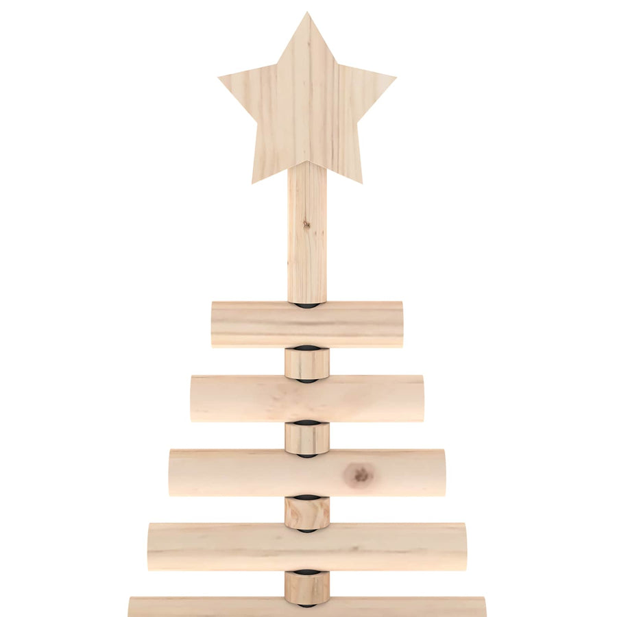 Wooden Christmas Tree KOTKA 120 cm Solid Pine Wood Natural