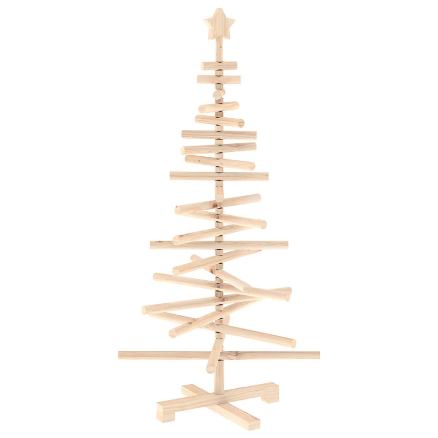 Wooden Christmas Tree KOTKA 120 cm Solid Pine Wood Natural