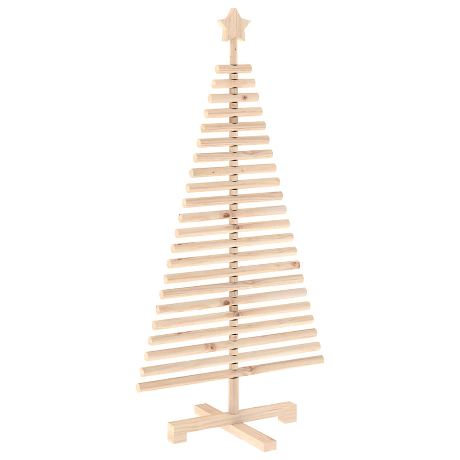 Wooden Christmas Tree KOTKA 120 cm Solid Pine Wood Natural
