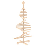 Wooden Christmas Tree KOTKA 120 cm Solid Pine Wood Natural