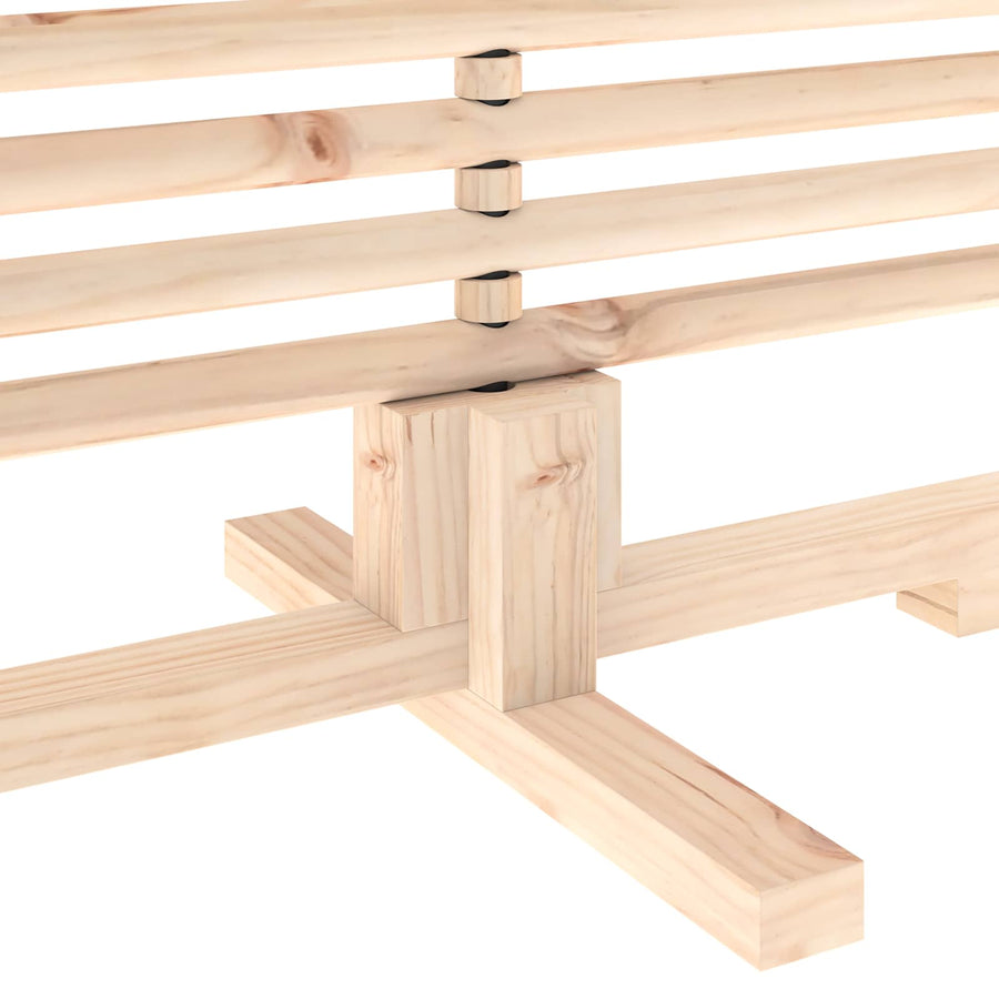 Wooden Christmas Tree KOTKA 150 cm Solid Pine Wood Natural