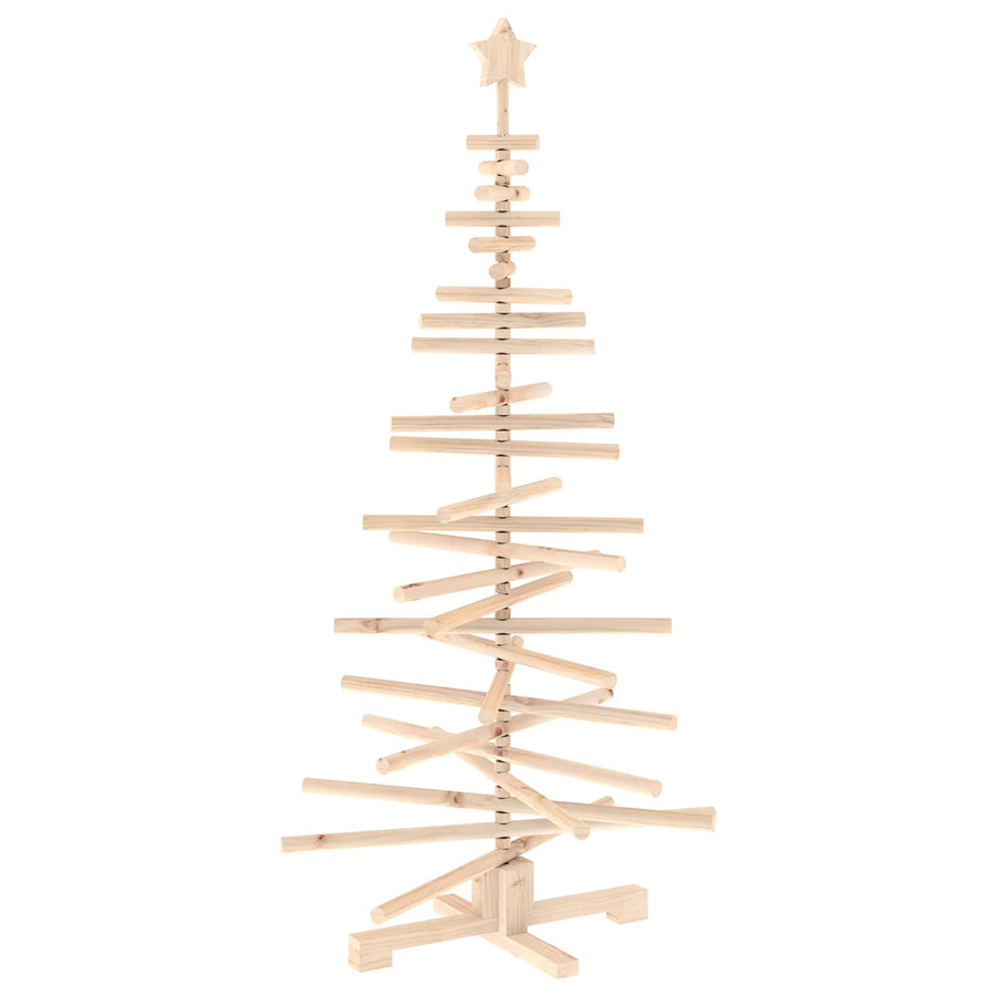 Wooden Christmas Tree KOTKA 150 cm Solid Pine Wood Natural