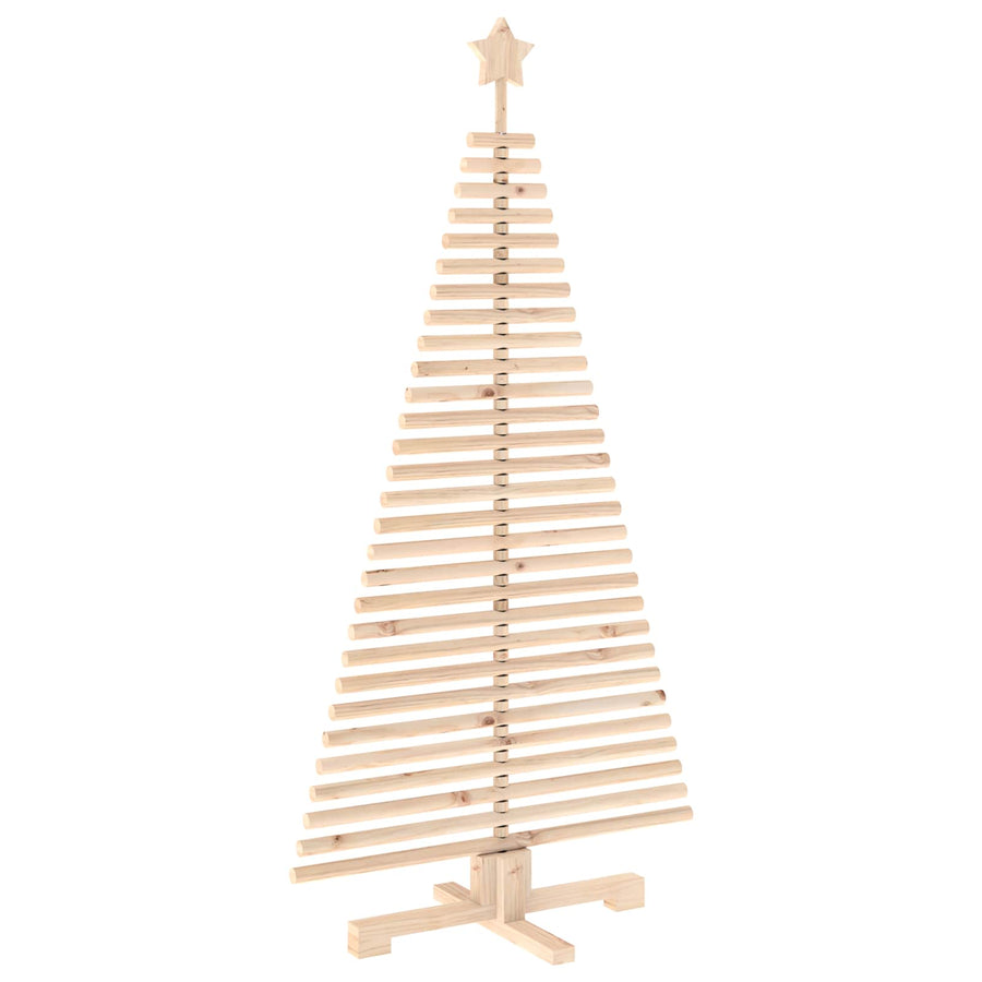Wooden Christmas Tree KOTKA 150 cm Solid Pine Wood Natural