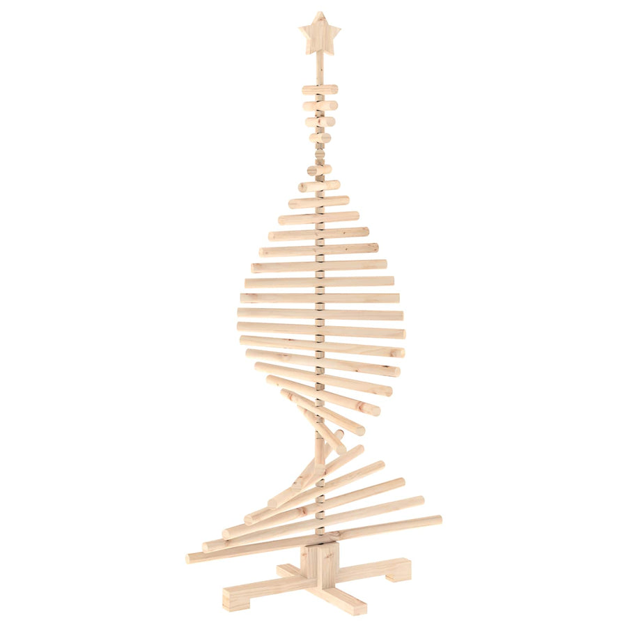 Wooden Christmas Tree KOTKA 150 cm Solid Pine Wood Natural