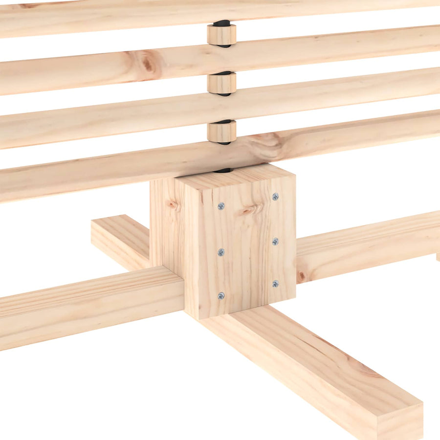Wooden Christmas Tree KOTKA 180 cm Solid Pine Wood Natural