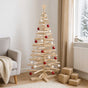 Wooden Christmas Tree KOTKA 180 cm Solid Pine Wood Natural