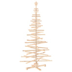 Wooden Christmas Tree KOTKA 180 cm Solid Pine Wood Natural