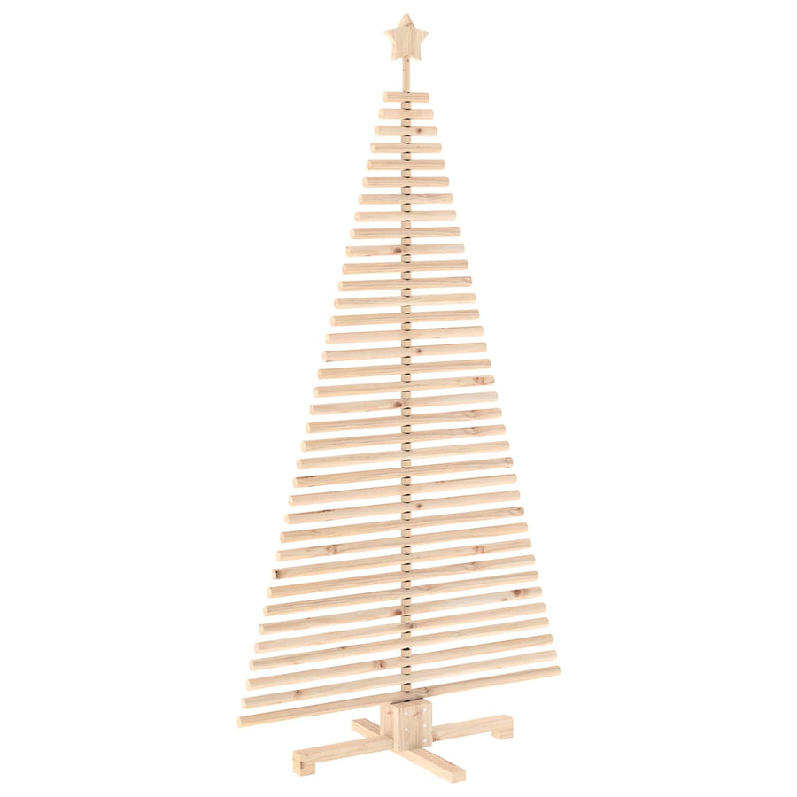 Wooden Christmas Tree KOTKA 180 cm Solid Pine Wood Natural