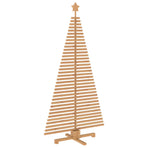 Wooden Christmas Tree KOTKA 180 cm Solid Pine Wood Brown Finish