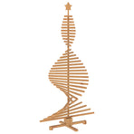 Wooden Christmas Tree KOTKA 180 cm Solid Pine Wood Brown Finish