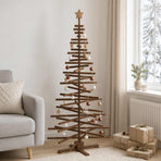 Wooden Christmas Tree KOTKA 180 cm Solid Pine Wood