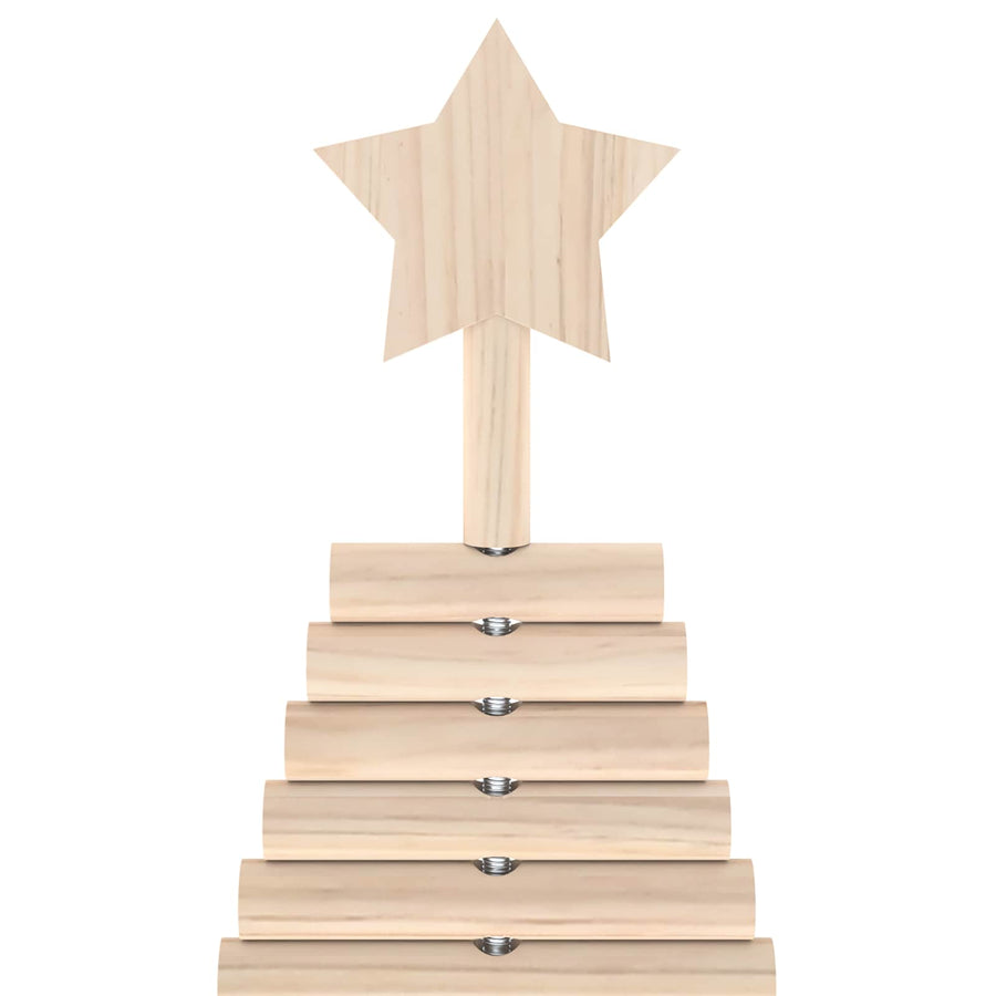 Wooden Christmas Tree KOTKA 150 cm Solid Pine Wood Natural