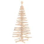 Wooden Christmas Tree KOTKA 150 cm Solid Pine Wood Natural