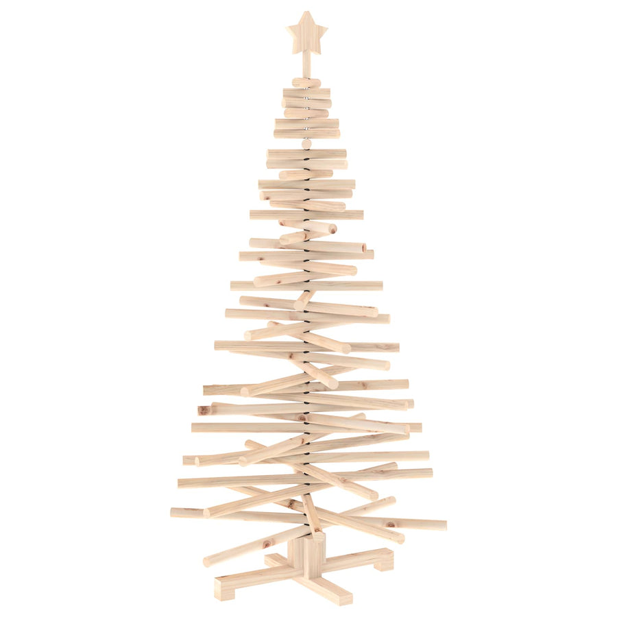 Wooden Christmas Tree KOTKA 150 cm Solid Pine Wood Natural