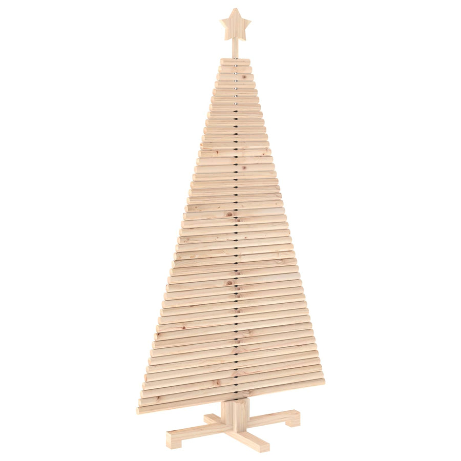 Wooden Christmas Tree KOTKA 150 cm Solid Pine Wood Natural