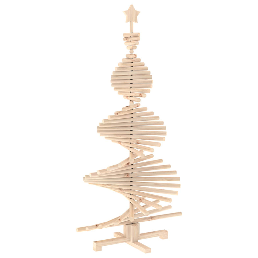 Wooden Christmas Tree KOTKA 150 cm Solid Pine Wood Natural
