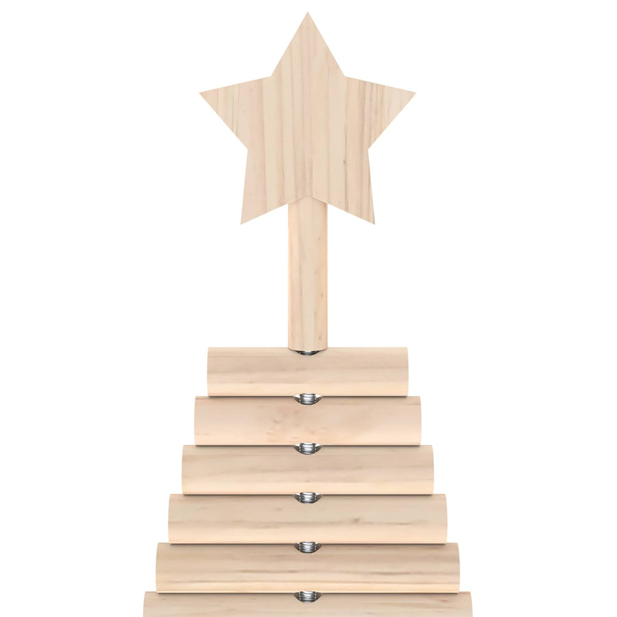 Wooden Christmas Tree KOTKA 180 cm Solid Pine Wood Natural