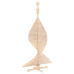 Wooden Christmas Tree KOTKA 180 cm Solid Pine Wood Natural