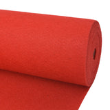 Carpet Plain Red 1 x 24 m Fabric - Front View