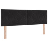 Box Spring Bed with Mattress Black 137 x 190 cm Velvet
