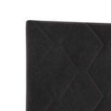 Box Spring Bed with Mattress Black 107 x 203 cm Velvet