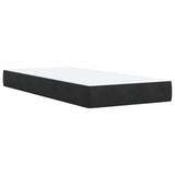 Ottoman Bed with Mattress Black 100 x 200 cm Velvet