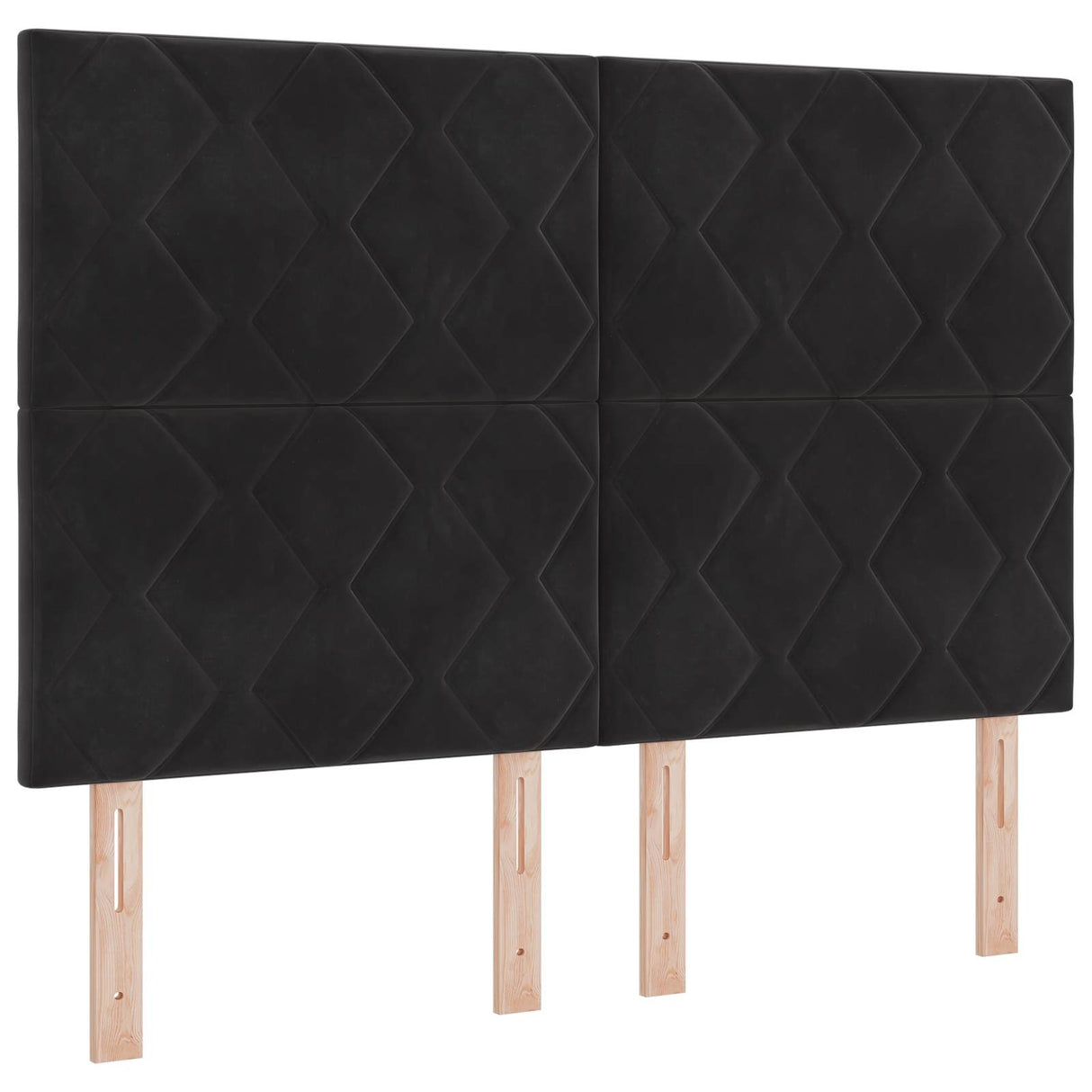 Ottoman Bed with Mattress Black 137 x 190 cm Velvet