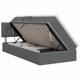 Storage Bed with Headboard 107 x 203 cm Fabric