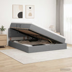 Storage Bed with Headboard 137 x 190 cm Fabric