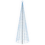 LED Christmas Tree with Spikes 500 cm 1534 LEDs Blue Steel